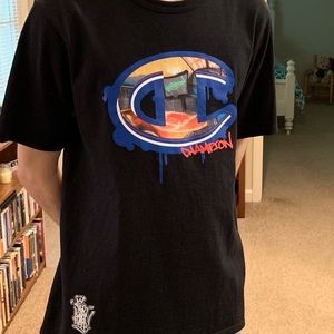 Champion Black Tee